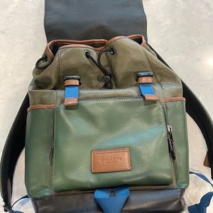 Coach Track Backpack in ColorBlock Leather